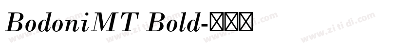 BodoniMT Bold字体转换